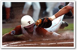 Nick Peoples slides in safely for the first run of the game