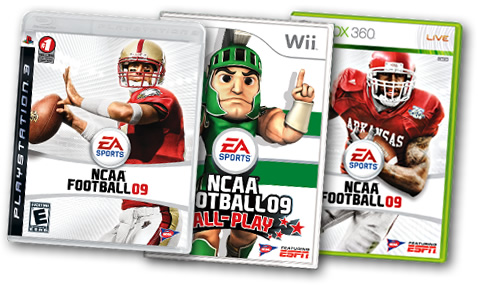 Win NCAA Football 09 for the PS3, Wii, or Xbox 360