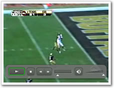 Vince Young and Limas Sweed connect for the play of the game