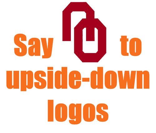 Say NO to Upside Down Logos