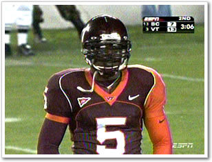 Marcus Vick sporting the nasty unis