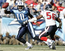 Vince Young against the Texans