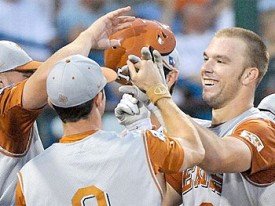 Cameron Rupp celebrates with his teammates after one of his 2 home runs. (ESPN.com)
