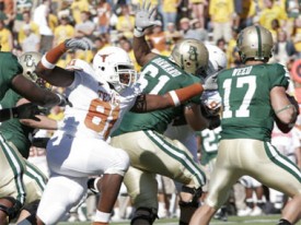 Can Sam Acho corral Baylor's Robert Griffin?