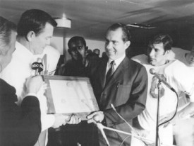 President Nixon declares the Longhorns national champs