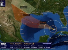 Hurricane Ike tracker from StormPulse.com