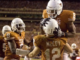 Colt McCoy once again carried the Horns on his back