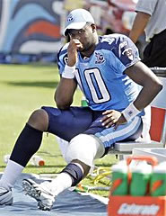 Vince Young has an injured MCL